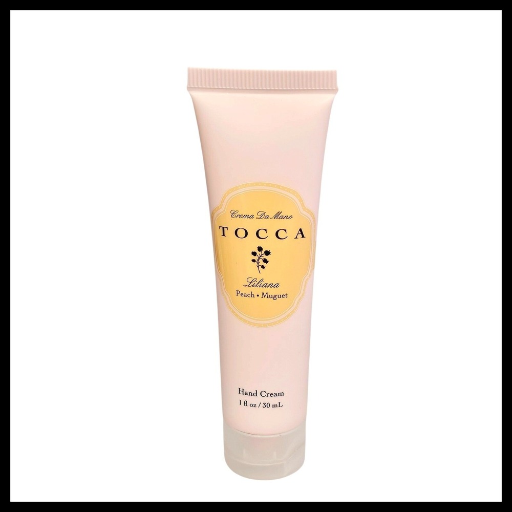 TOCCA Liliana Hand Cream‎ Peach Muguet Moisturizing Travel Size 1 fl oz